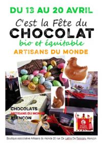 C'est la Fête du Chocolat chez Artisans du monde Alençon. Du 13 au 20 avril 2019 à Alençon. Orne.  11H00